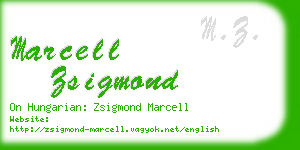 marcell zsigmond business card